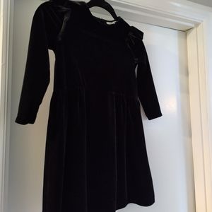 J Crewcuts black velour dress Size 7